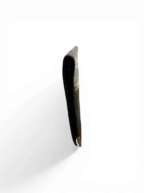 Celine Black Croc Embossed Leather Bifold Wallet | Gold Hardware - Picture 4 of 6